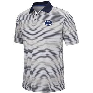 Men's Colosseum Gray Penn State Nittany Lions Lesson Number One Polo 2X